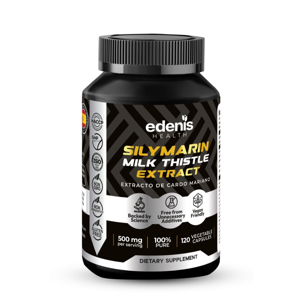 Silimarina Extracto de Cardo Mariano Edenis Health 120 Cápsulas