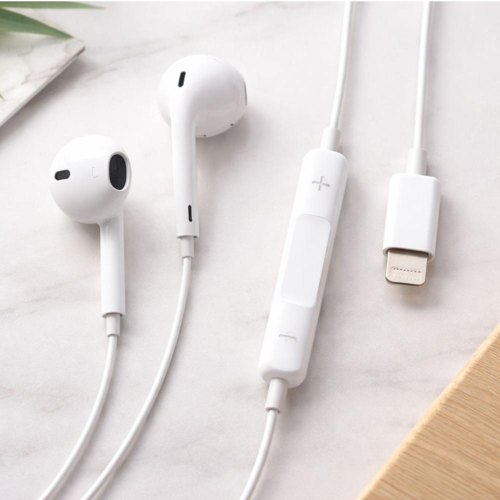 Audifonos Manos Libres Compatible Lightning  Color Blanco