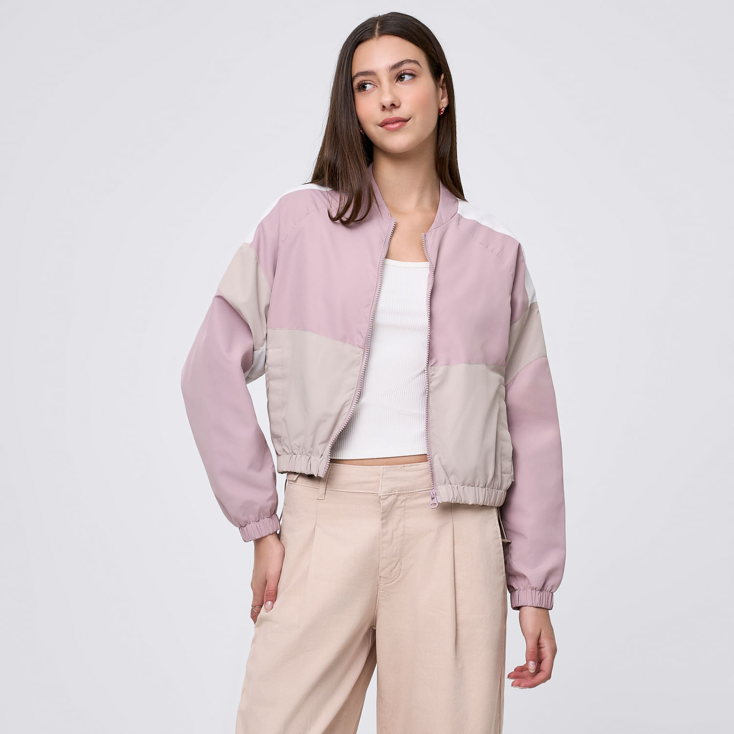 Casaca Mujer Sport Amc Taupe L
