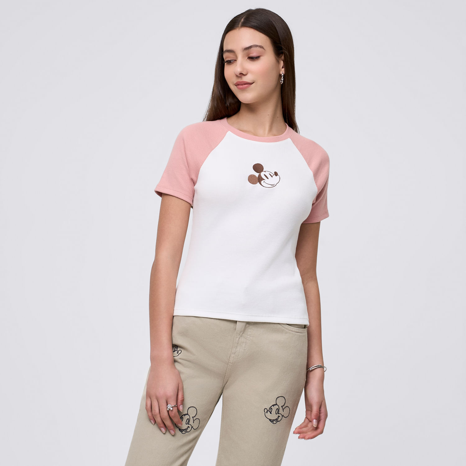 Polo Mujer Rangli Disney Manga Corta Ecru M