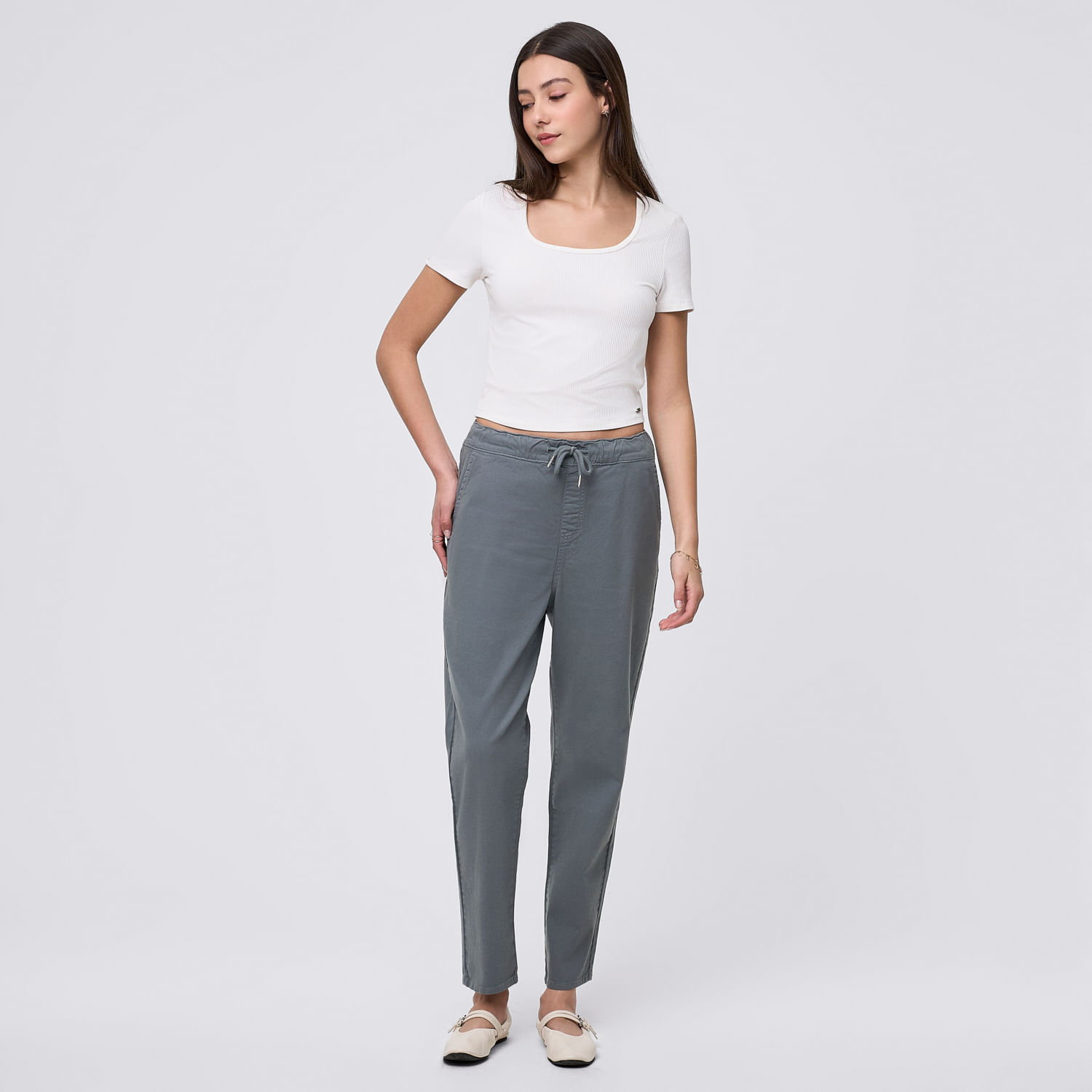 Pantalón Mujer Cinta Amc Charcoal 26