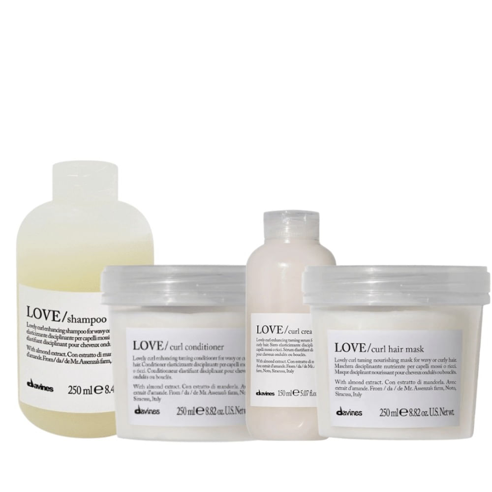 Davines Love Curl Pack Definición Shampoo 250ml + Acondicionador 200ml + Mascarilla 200ml Davines Love Curl Shampoo Definición Cabello Rizado 250ml + Acondicionador 200ml + Mascari