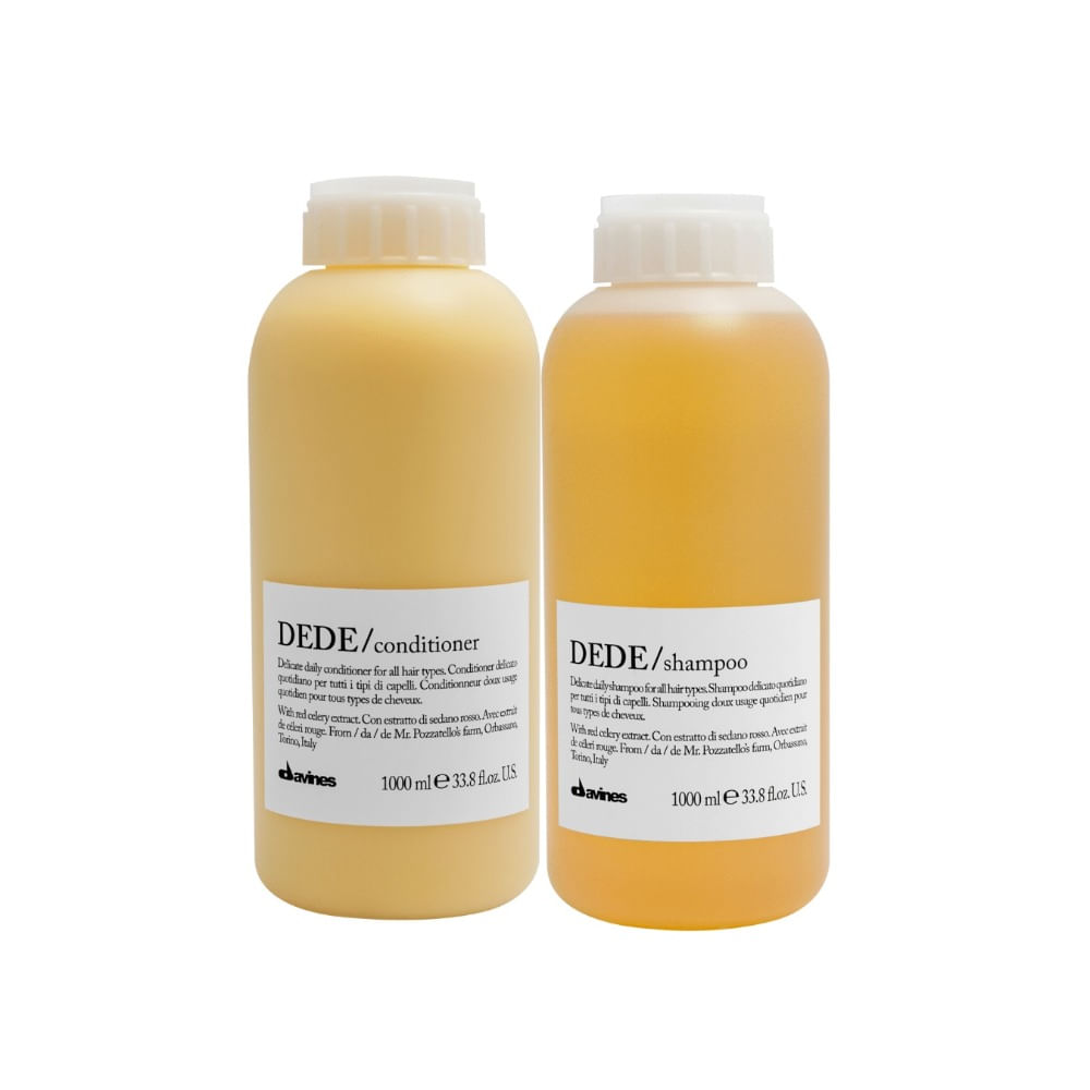 Davines DEDE Pack Hidratación Cabello Delicado Shampoo 1000 ml + Acondicionador 1000 ml Davines DEDE Shampoo Hidratación Cabello Delicado 1000 ml + Acondicionador 1000 ml