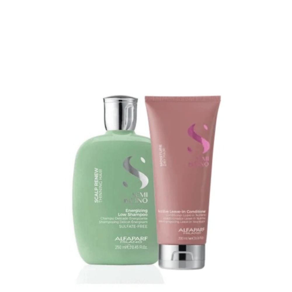 Alfaparf Semi di Lino Energizing Pack Anticaída Cabello Débil Shampoo 250 ml + Leave In 200 ml Alfaparf Energizing Shampoo Anticaída Cabello Débil 250 ml + Leave In 200 ml