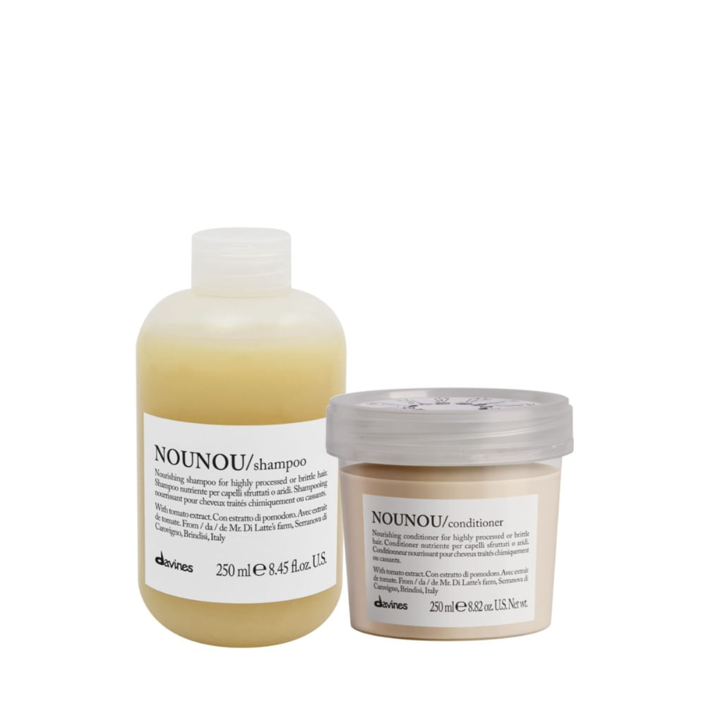 Davines NouNou Pack Nutrición Cabello Dañado Shampoo 250 ml + Acondicionador 200 ml Davines NouNou Shampoo Nutrición Cabello Dañado 250 ml + Acondicionador 200 ml