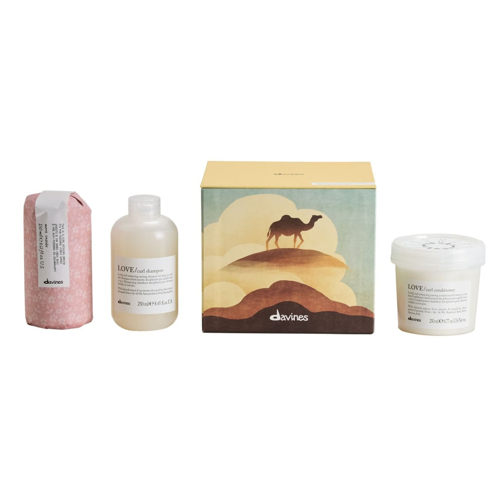Davines Love Curl Pack Definición Cabello Rizado Shampoo 250ml + Acondicionador 250ml + Sérum 250ml Davines Love Curl Shampoo Definición Cabello Rizado 250 ml + Acondicionador 250