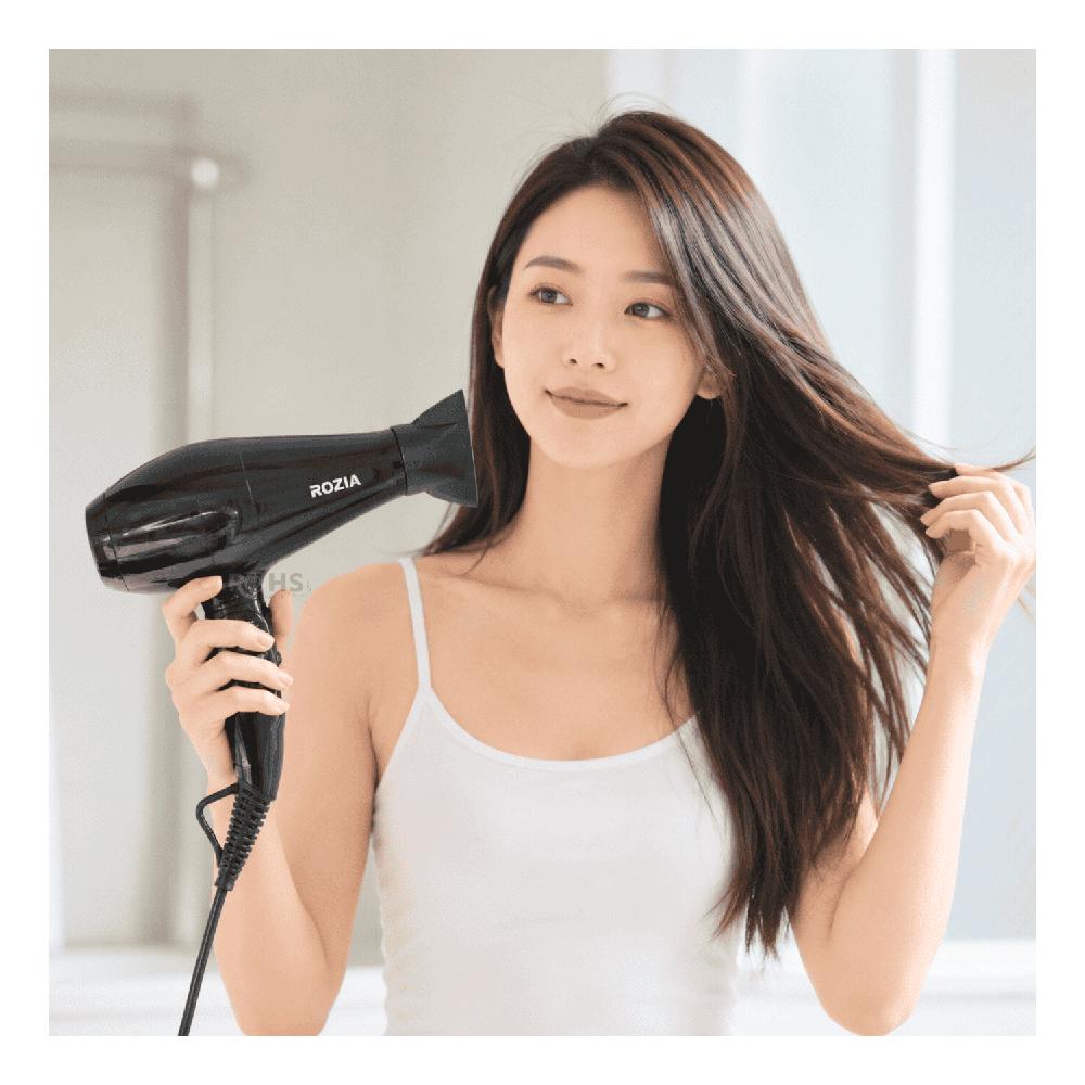 Secadora De Cabello Rozia HC8308 Profesional 8000W Con Boquilla Y 2 Velocidades De Aire