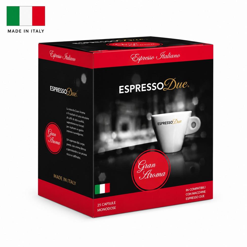 Cápsulas de Café para Cafetera Italiana Espresso Due  Gran Aroma  por 25 capsúlas