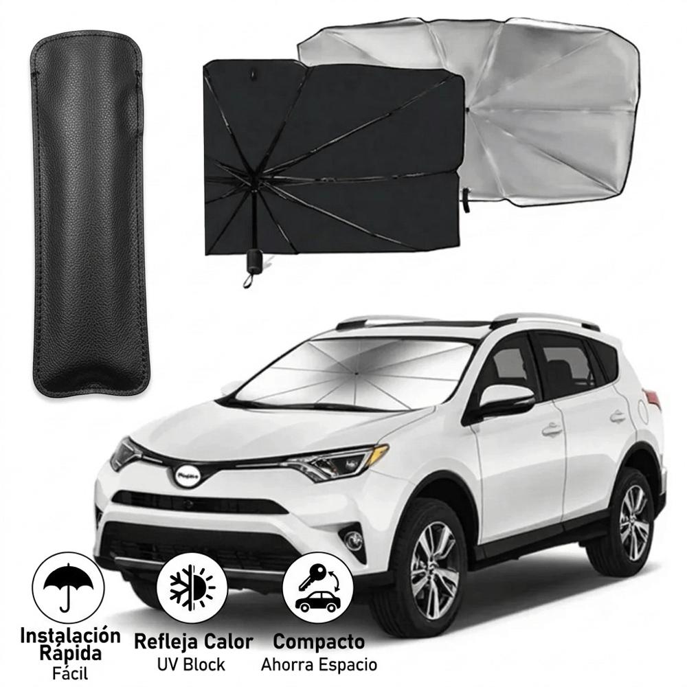 Sombrilla Tapa Parabrisas Plegable para Auto Con Protector Solar UV Universal para Automovil