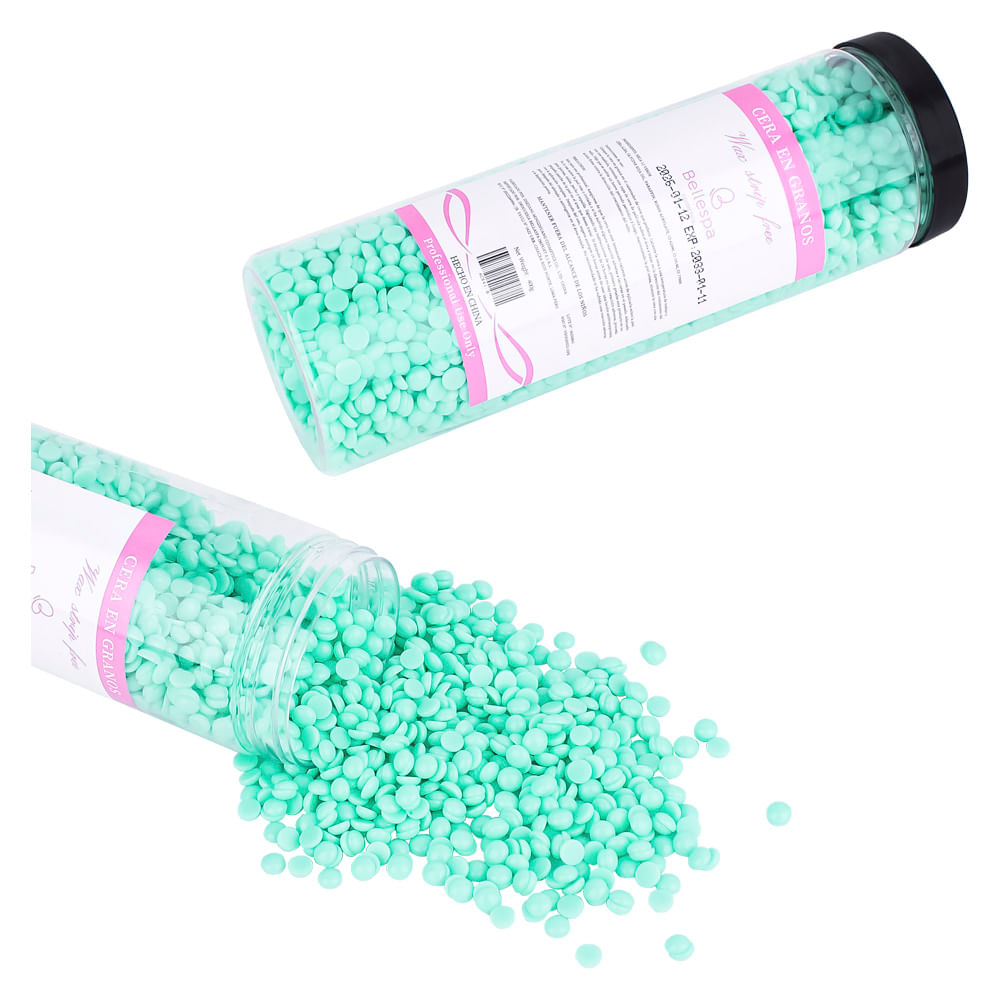 Cera Granulada Depilatoria Menta 400 gr Bellespa