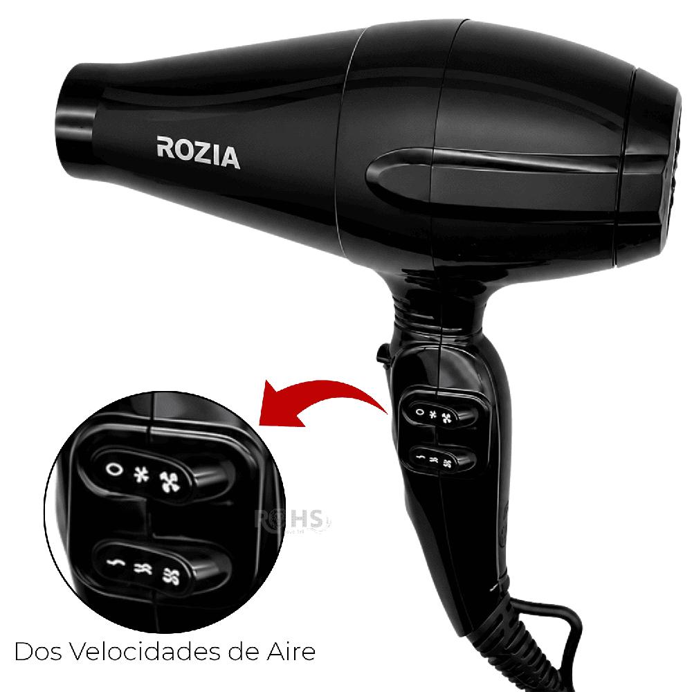 Secadora De Cabello Rozia HC8308 Profesional 8000W Con Boquilla Y 2 Velocidades De Aire