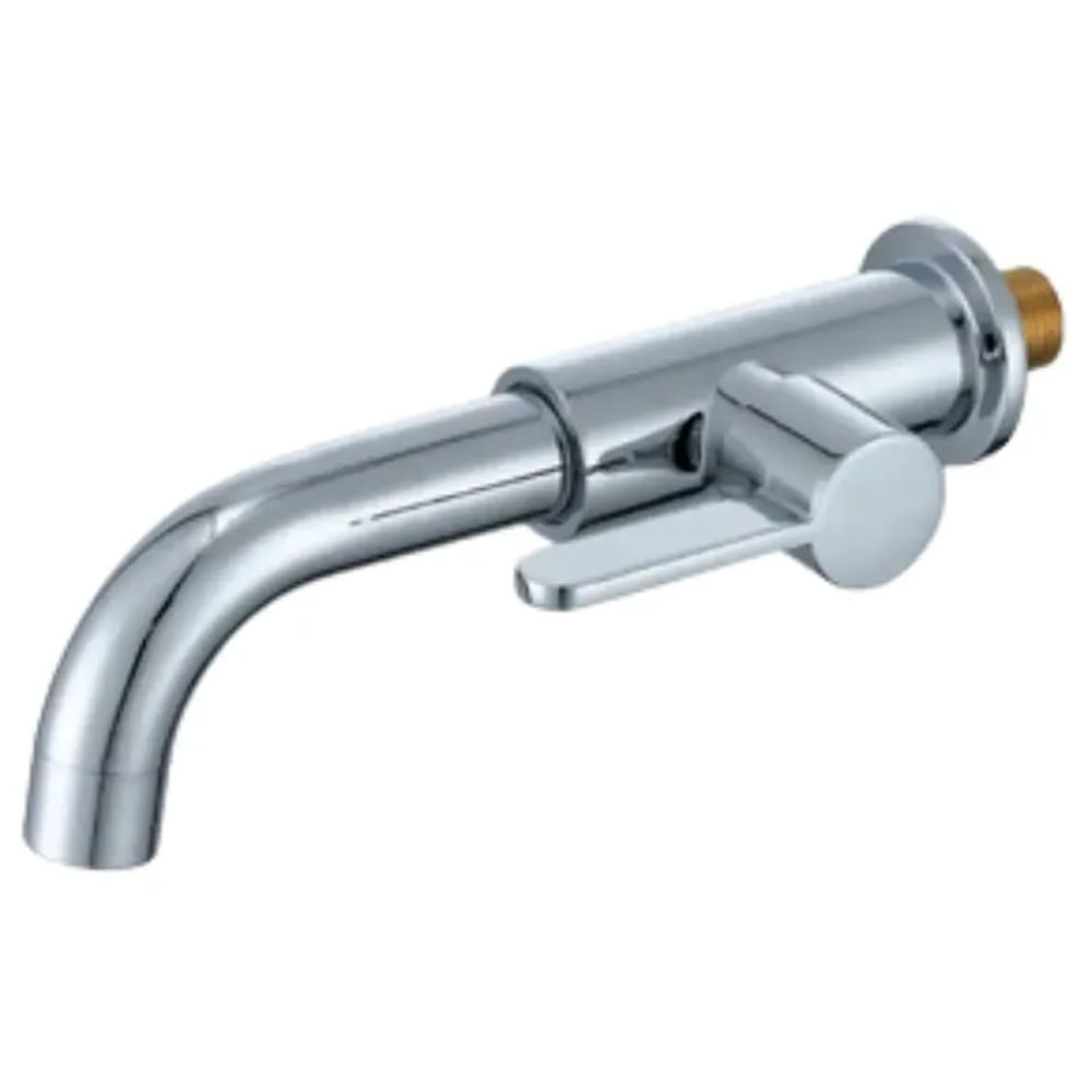 Llave Para Lavatorio de Pared Cromada Agua Fría