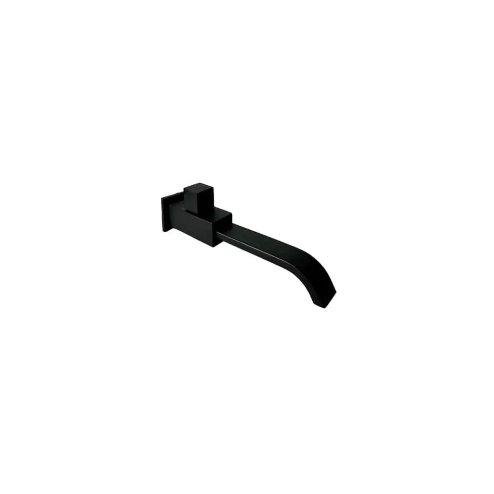 LLAVE DE LAVATORIO CUADRADO NEGRO PARED L502-01