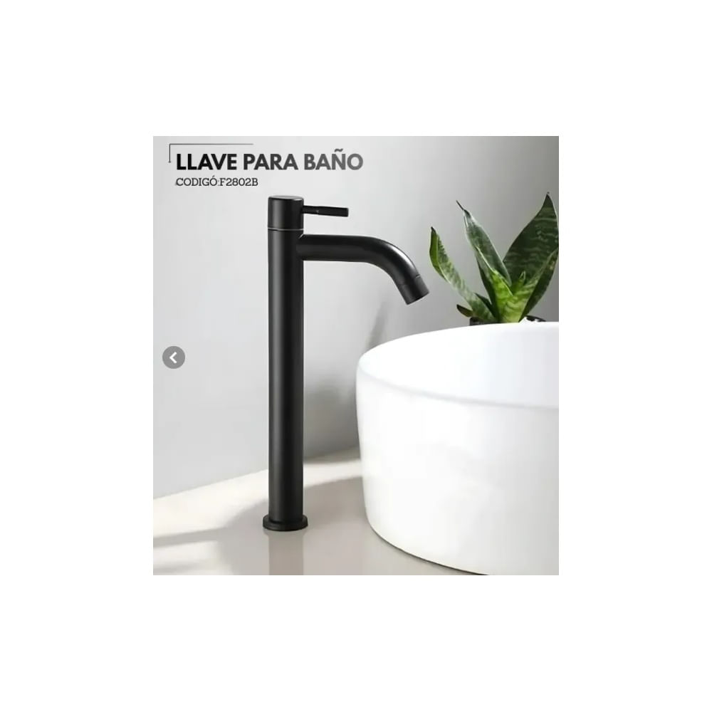 LLAVE PARA LAVATORIO ALTO CRISTINA NEGRO