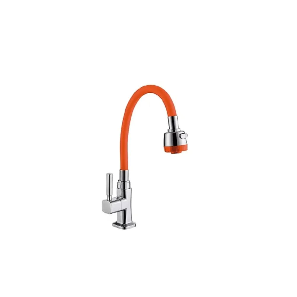 LLAVE DE COCINA MUEBLE PICO FLEXIBLE NARANJA GF120