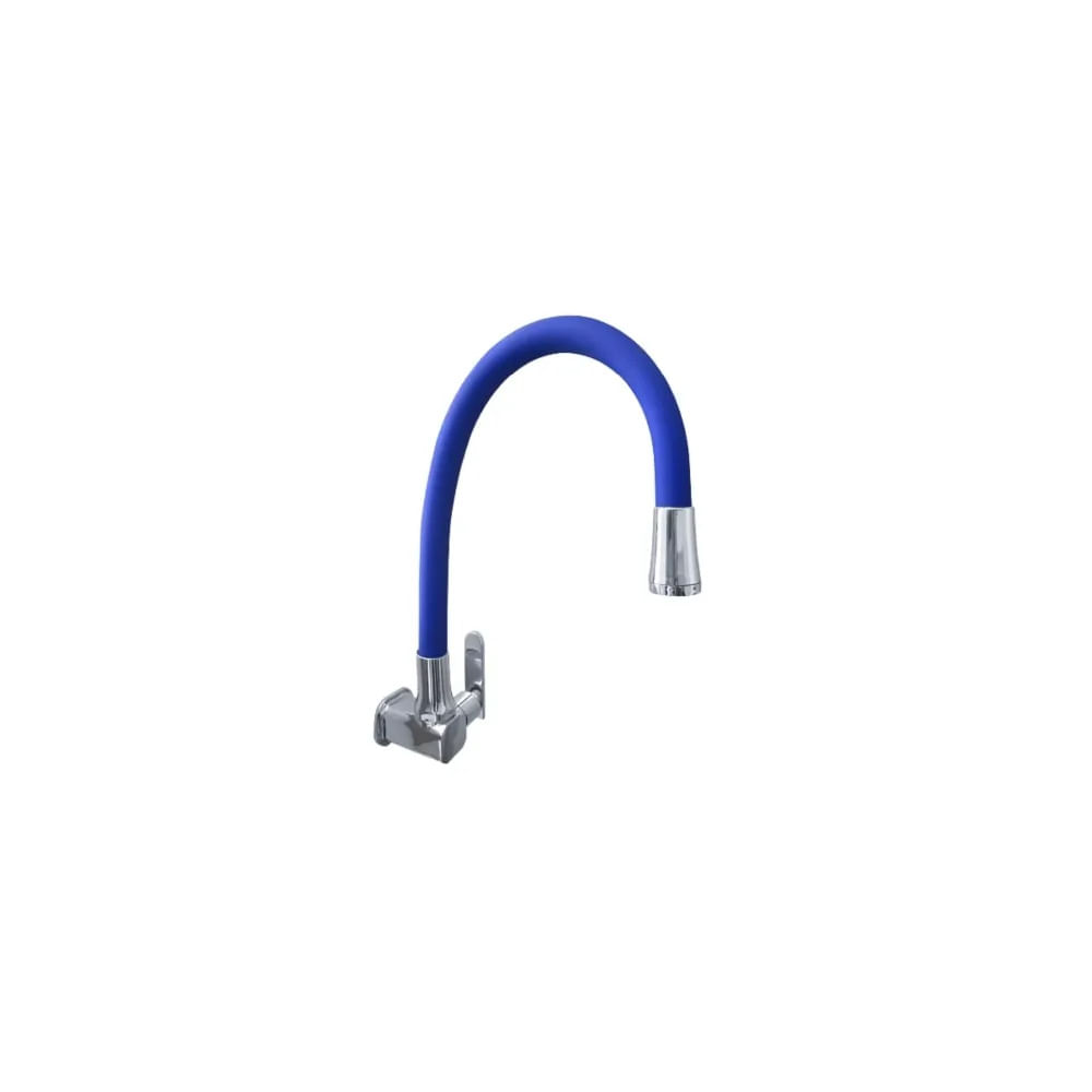 LLAVE DE COCINA PARED PICO FLEXIBLE AZUL GF1208-47
