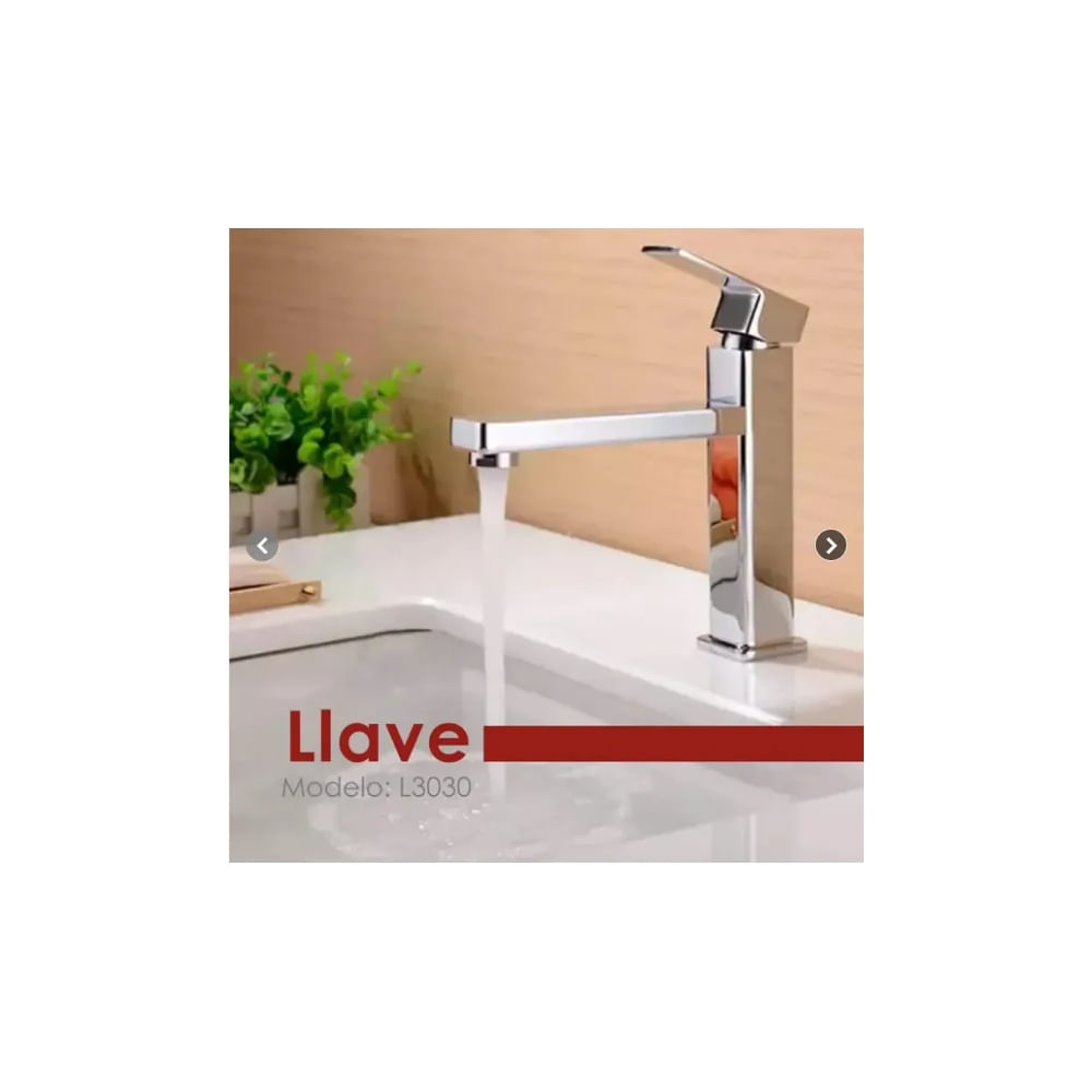 LLAVE DE LAVATORIO BAJO CROMADO L3030
