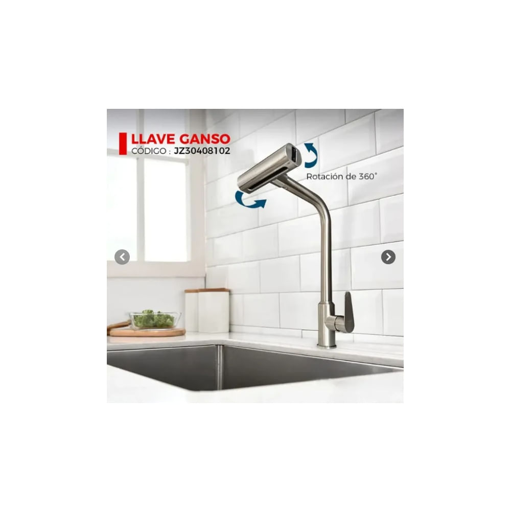 LLAVE DE COCINA AL MUEBLE GUN GRIS JZ30408102 Gris