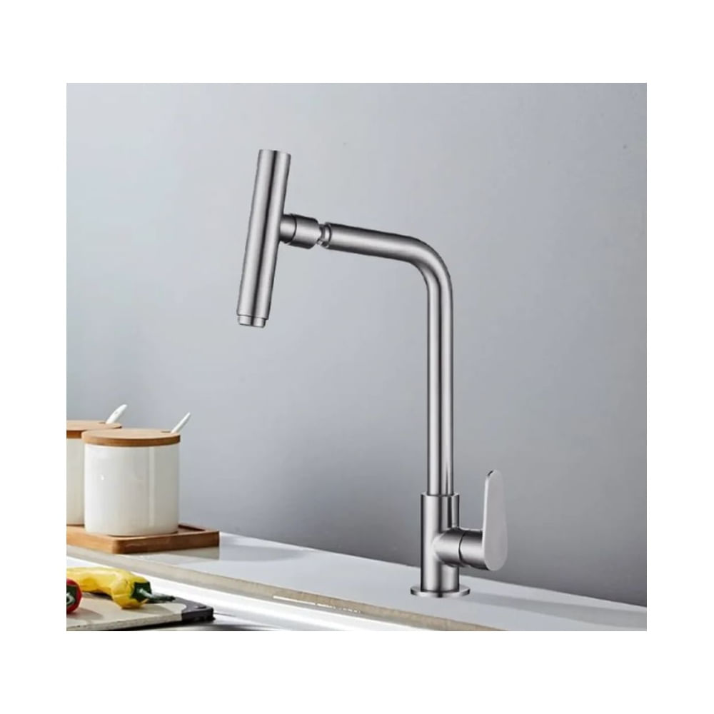 LLAVE DE COCINA AL MUEBLE SATINADO LC304-1070 Acero