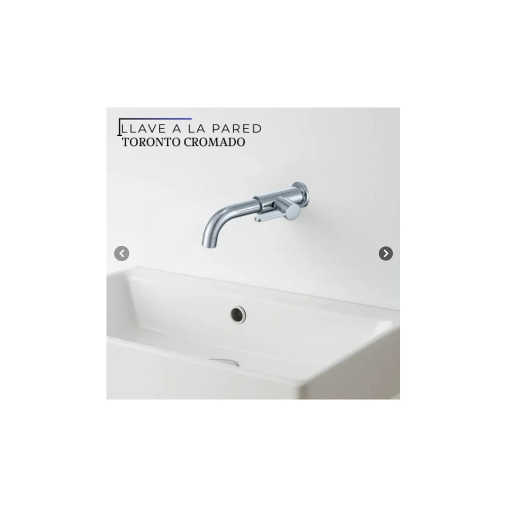 LLAVE A LA PARED TORONTO CROMADO Dorado