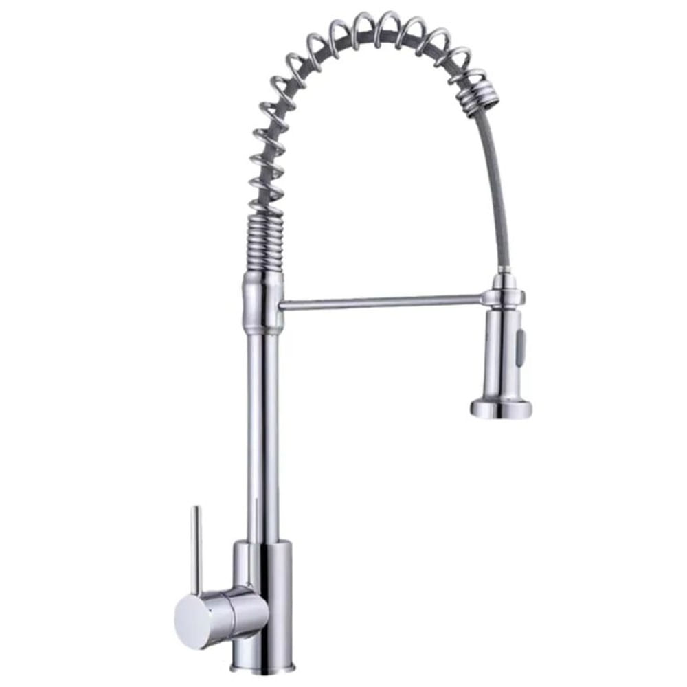 Grifo Flexible Monocomando para Cocina con Ducha Extraíble Cromada - NAVARRA-1