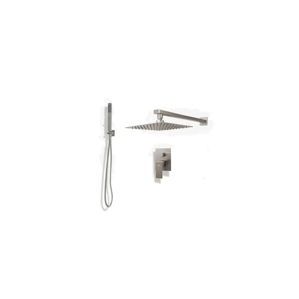 MEZCLADORA MONOCOMANDO PARA DUCHA CUADRADO ACERO MT304-010D102 Cromado