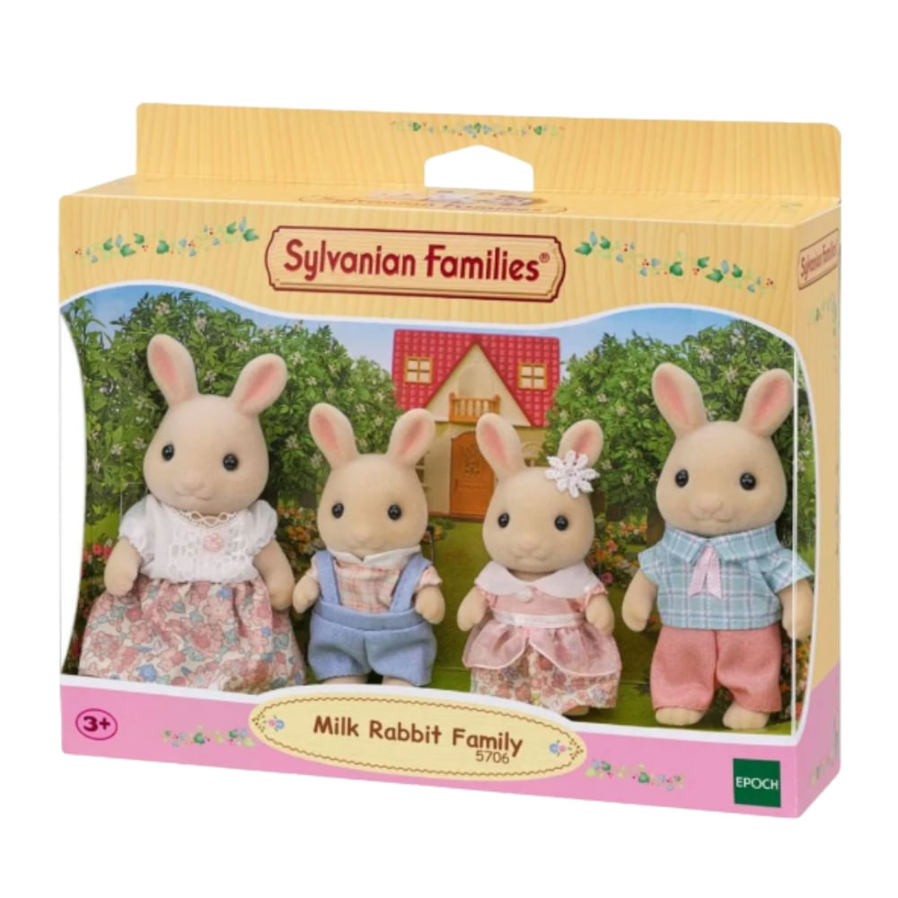 Juguete Sylvanian Ternurines Set Familia Conejos de Leche 78466520907722