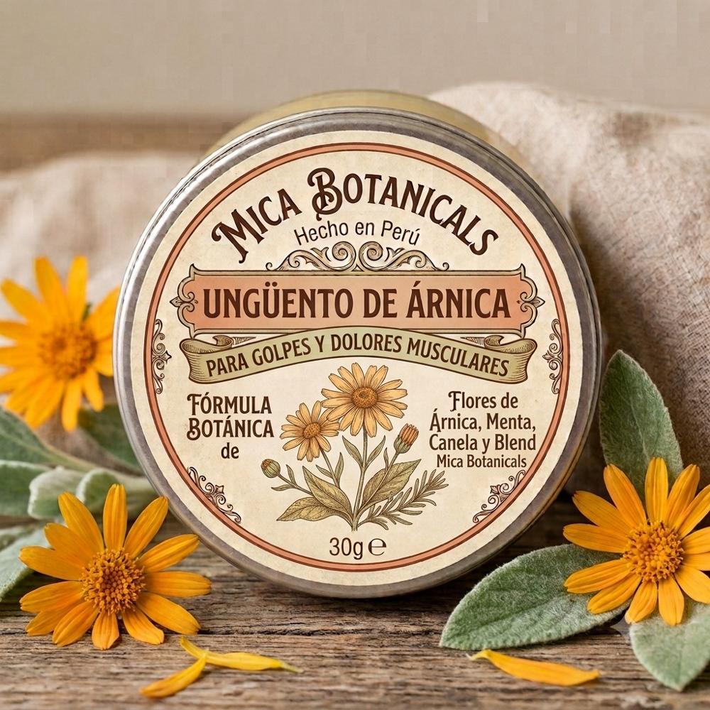UNGUENTO DE ARNICA - BALSAMO PARA DOLORES ARTIC. GOLPES By MICA BOTANICALS