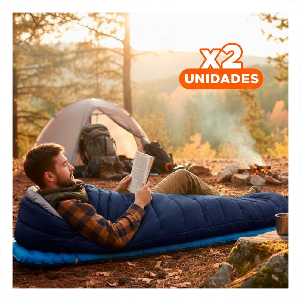 Pack2 Sleeping de Dormir para Descanso Temporal al Aire Libre Y Regalo Sticker