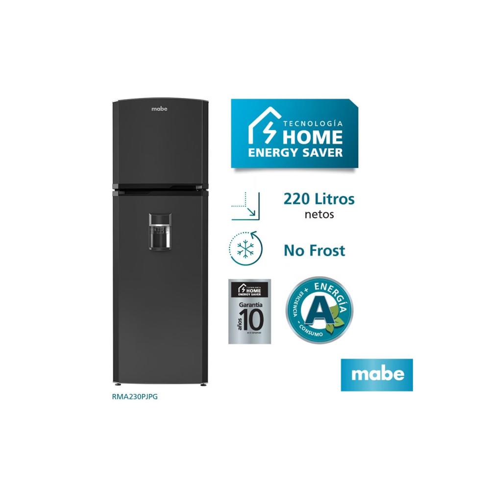 Refrigeradora No Frost 220 Lts Netos Grafito Mabe Iluminación interior  RMA230PJPG