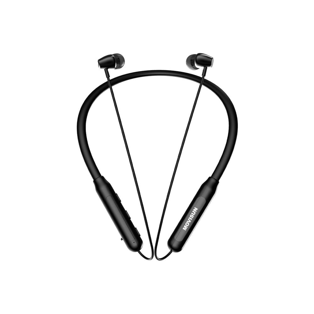 Audífonos Bluetooth Tipo Collar MOVISUN Flex 3 - 30Hrs  NEGRO