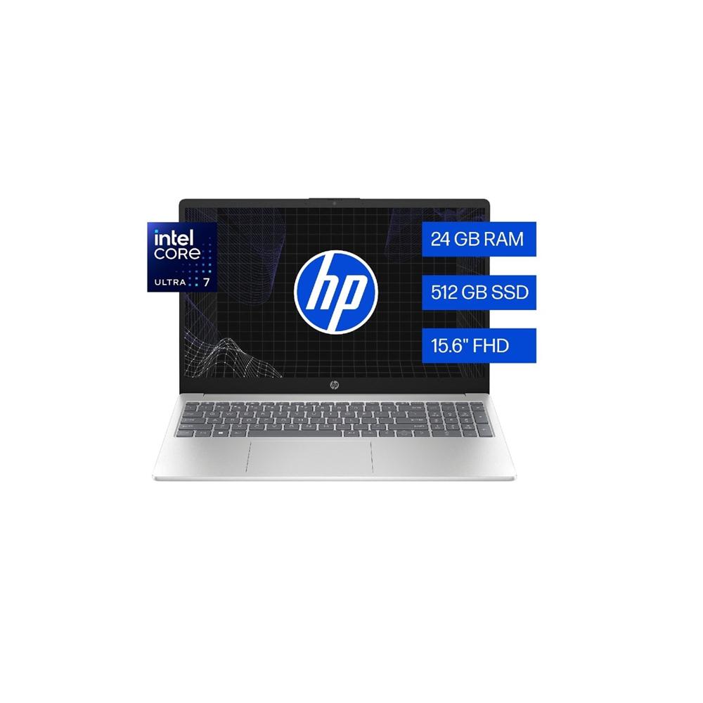 Laptop HP 15-FD2373LA 15.6 FHD Intel Core Ultra 7 225U 24GB 512GB SSD Windows 11 Español Silver