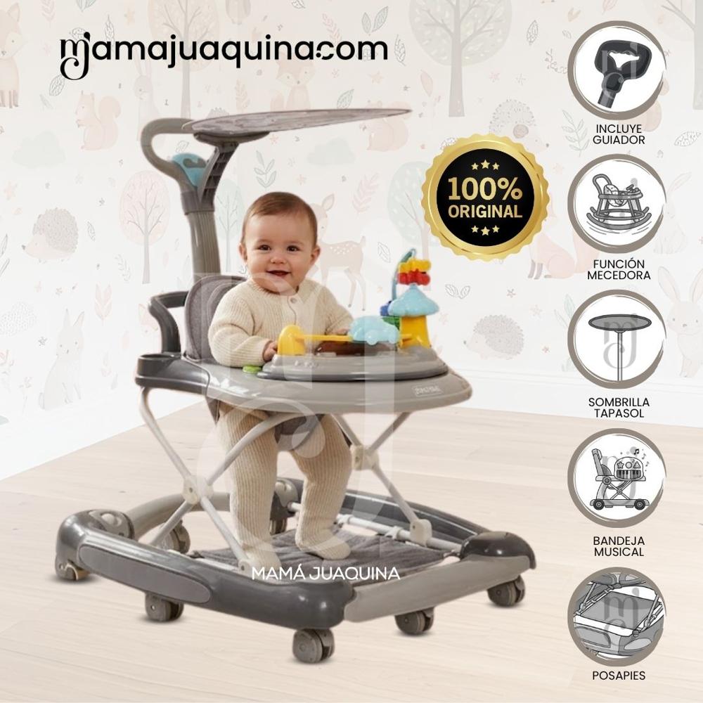 Andador Mecedora FANCY con Empujador Gray