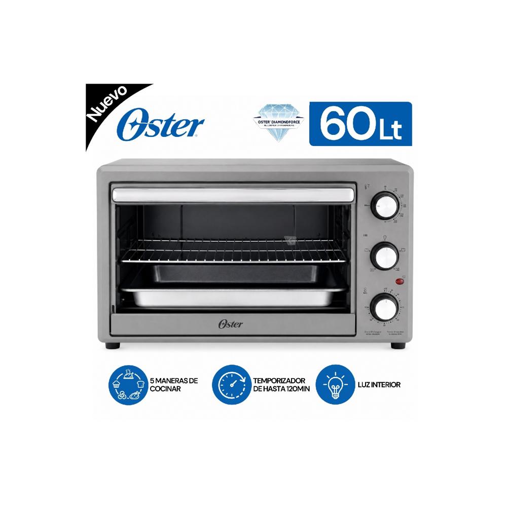 Horno XL  con Rotisserie  de 60 L OSTER Gris TSSTTV60MNS