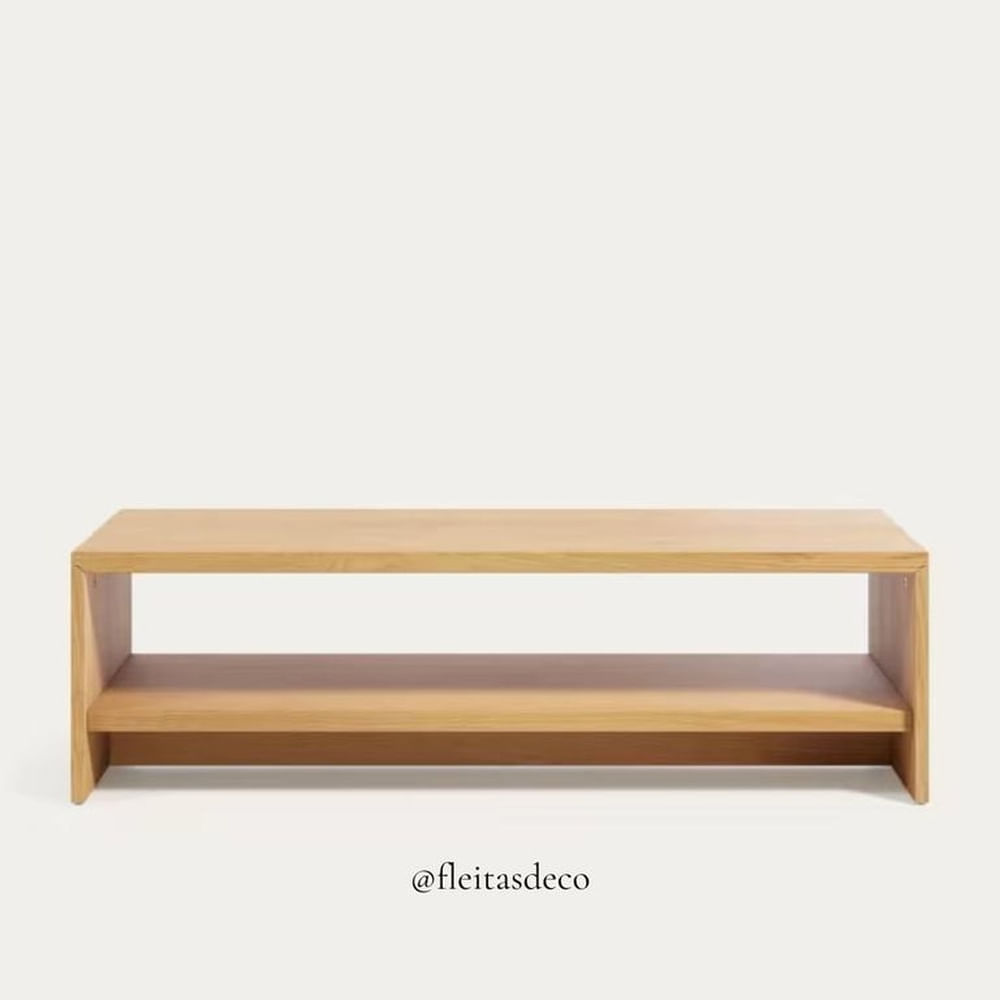 MESA DE CENTRO NOE DE MDF ENCHAPADO Marrón