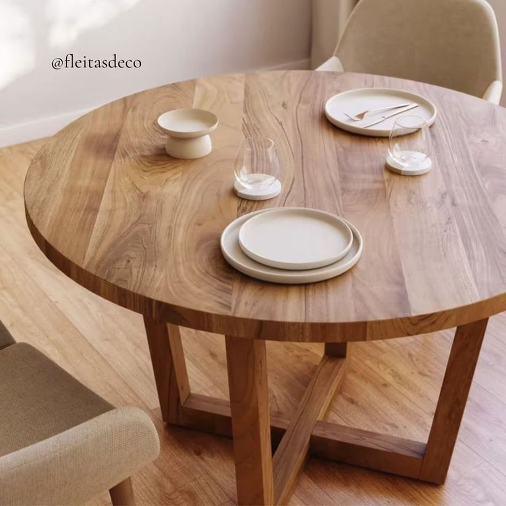 MESA DE COMEDOR SLIP Marrón