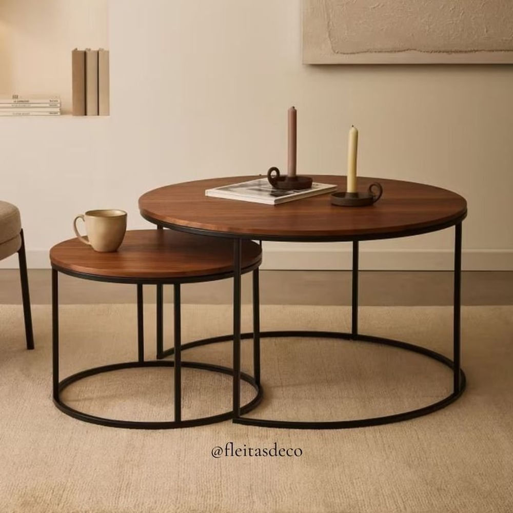 MESA DE CENTRO SAELA Marrón