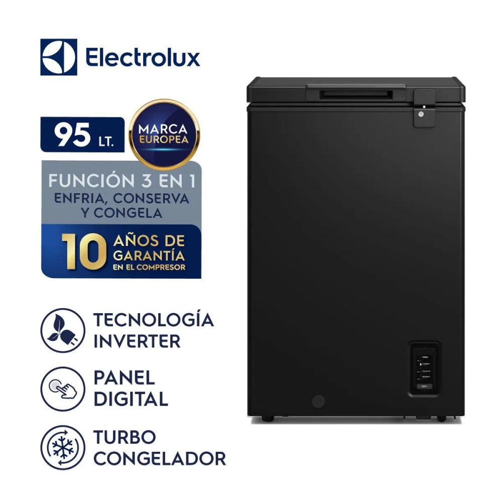 Congeladora Frío Directo 95 Litros Negro  EFH10S2P5AB