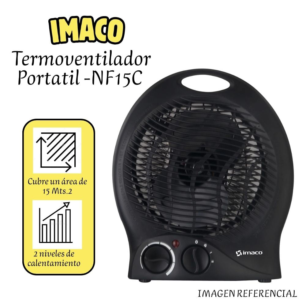 Termo Ventilador Portátil Imaco NF15C.