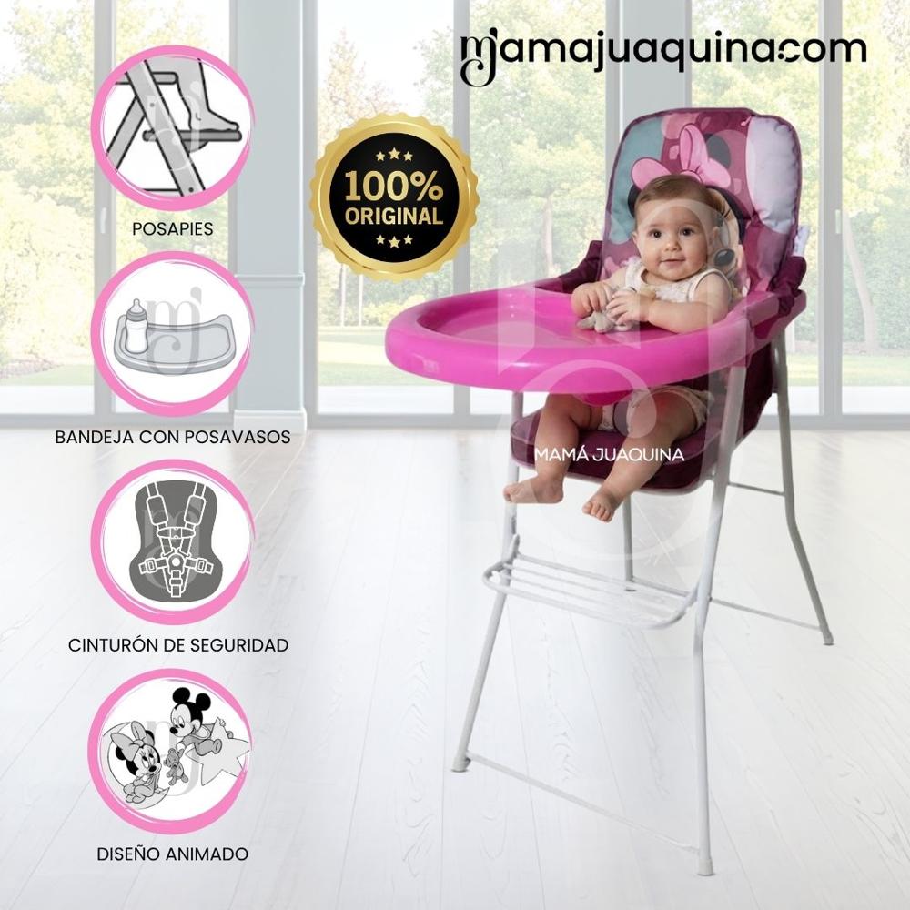 Silla de Comer Plegable MEESKA con DIseño Ratón Pink