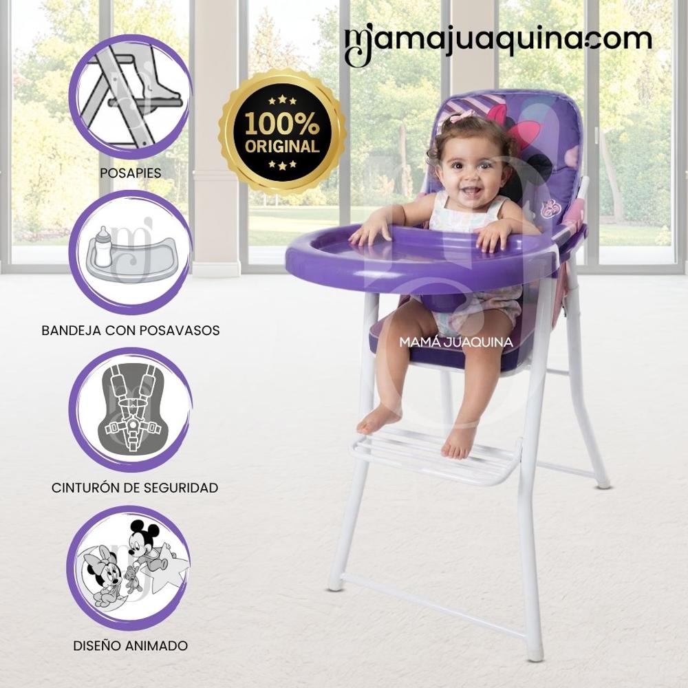 Silla de Comer Plegable MOUSKA con DIseño Ratón Purple