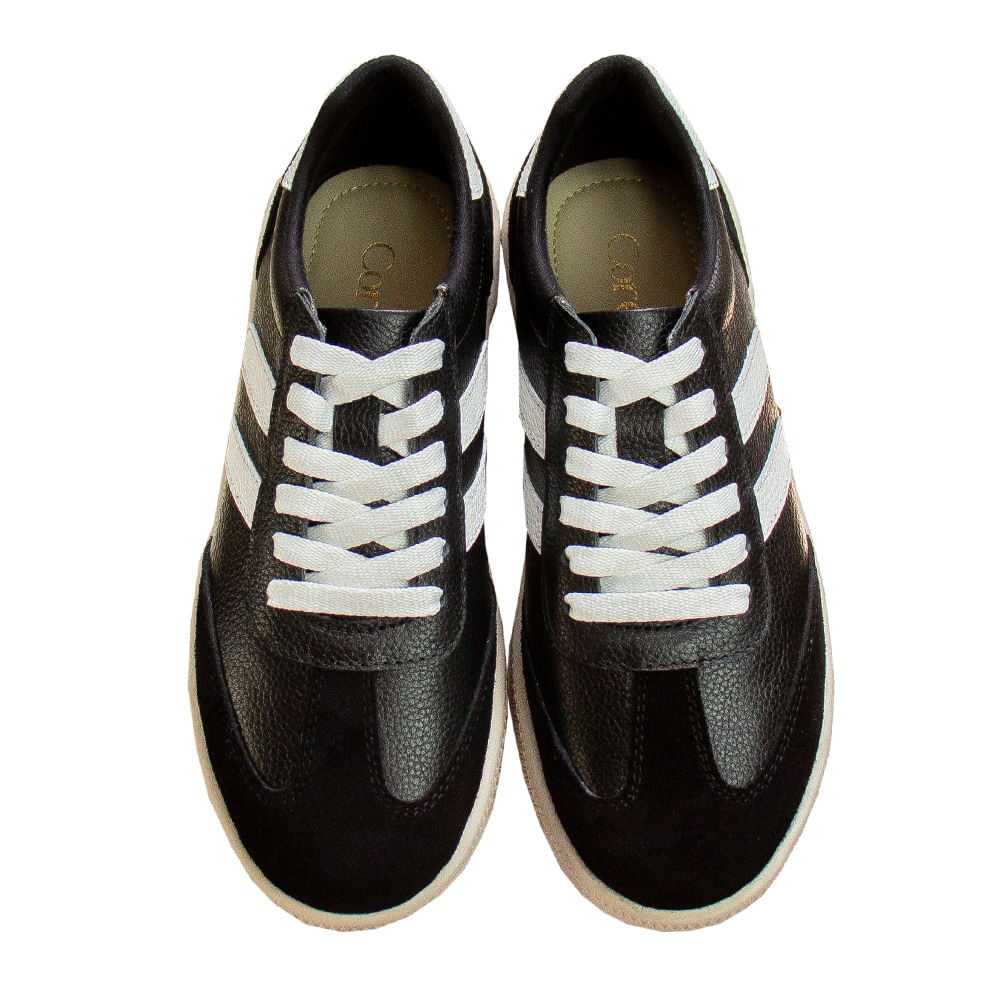 Zapatilla Plataforma Mujer Corelli Siena Gamuzón / Cuero Negro Talla 38