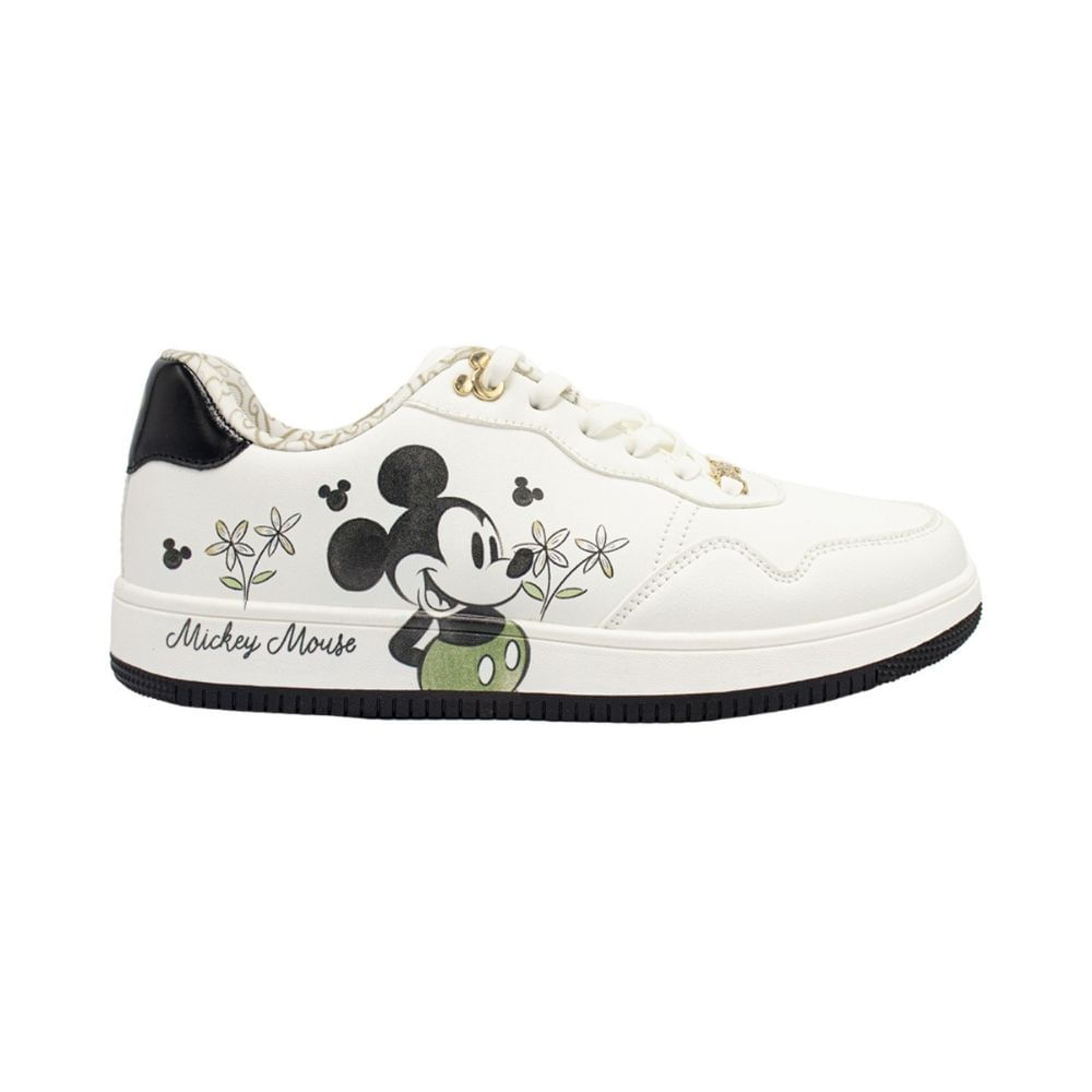 Zapatilla Mujer Casual Mickey Mouse Blanco 35