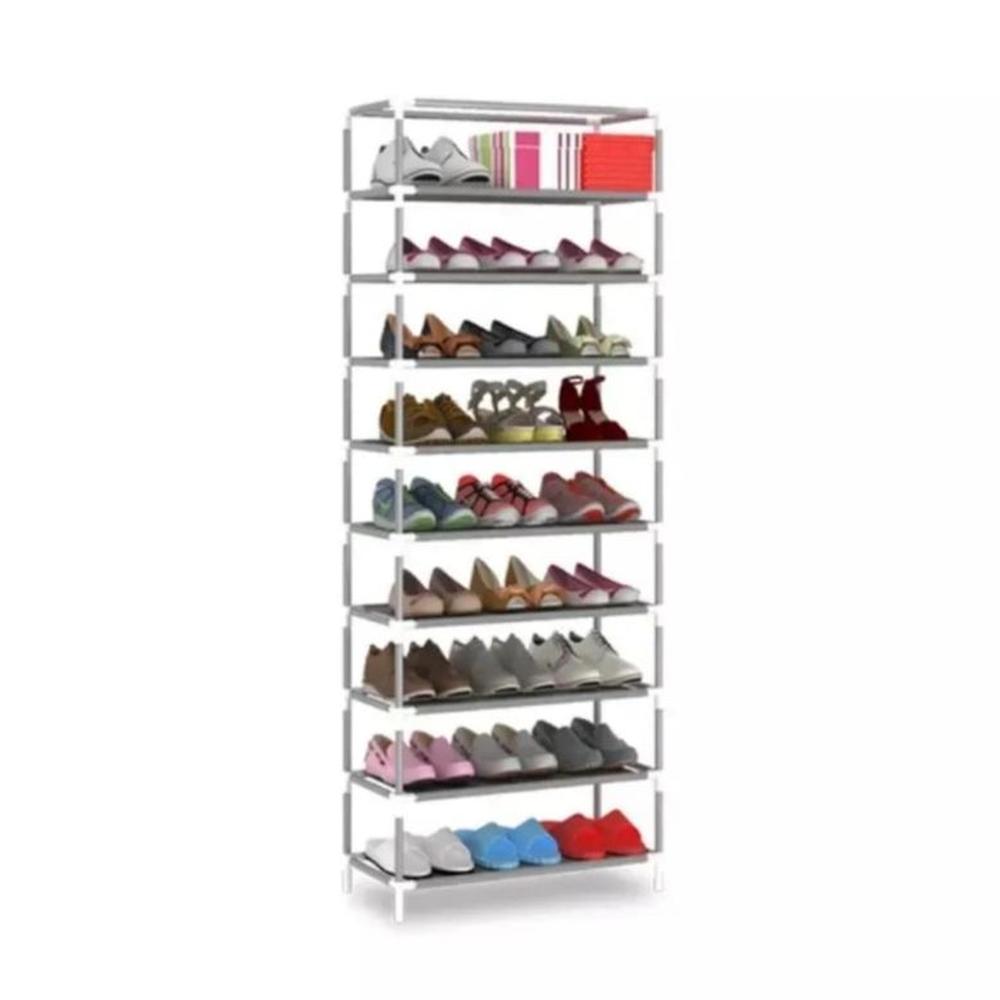 Organizador de Zapatos de 9 Niveles Zapatera Gris