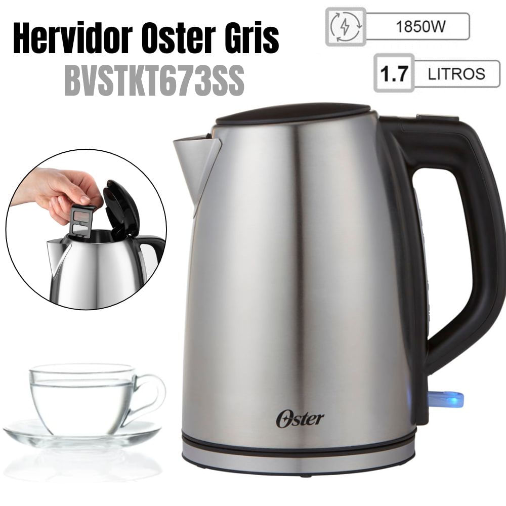 Hervidor Electrico Oster Acero Inox de 1.7 Lt - BVSTKT673SS