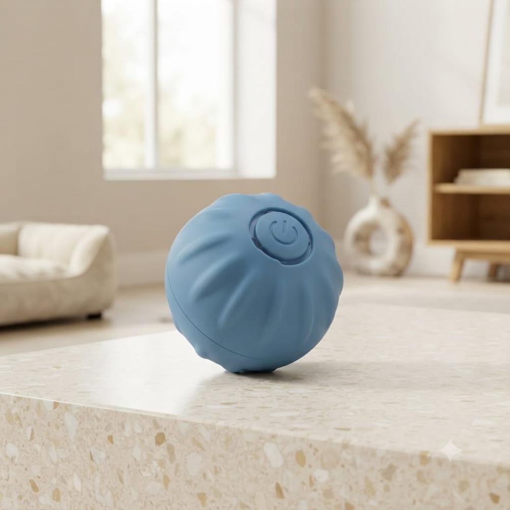 Juguete para Mascotas Bouncing Ball Interactivo Rebotador Automático azul