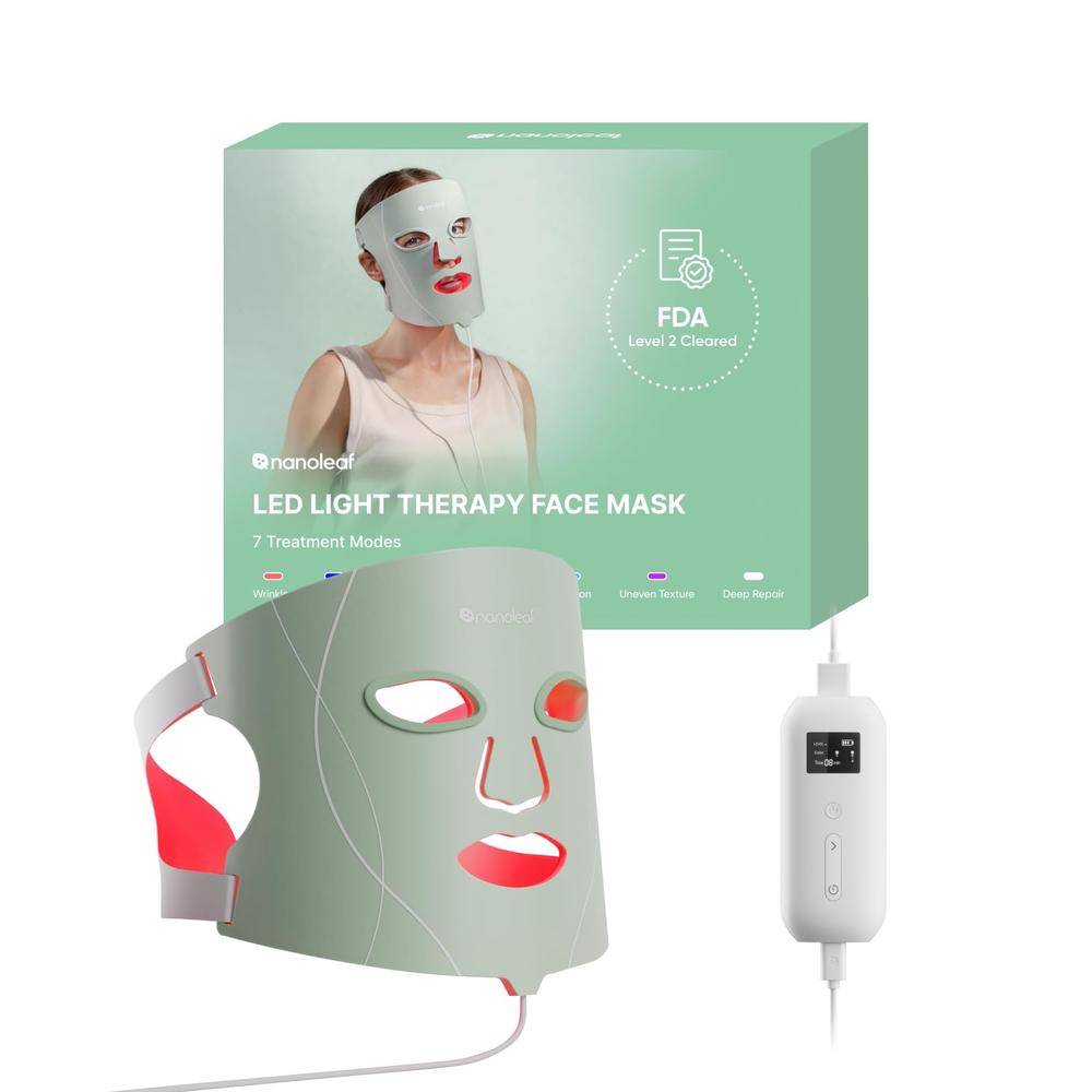 MASCARILLA FACIAL NANOLEAF TERAPIA DE LUZ LED 432 LED