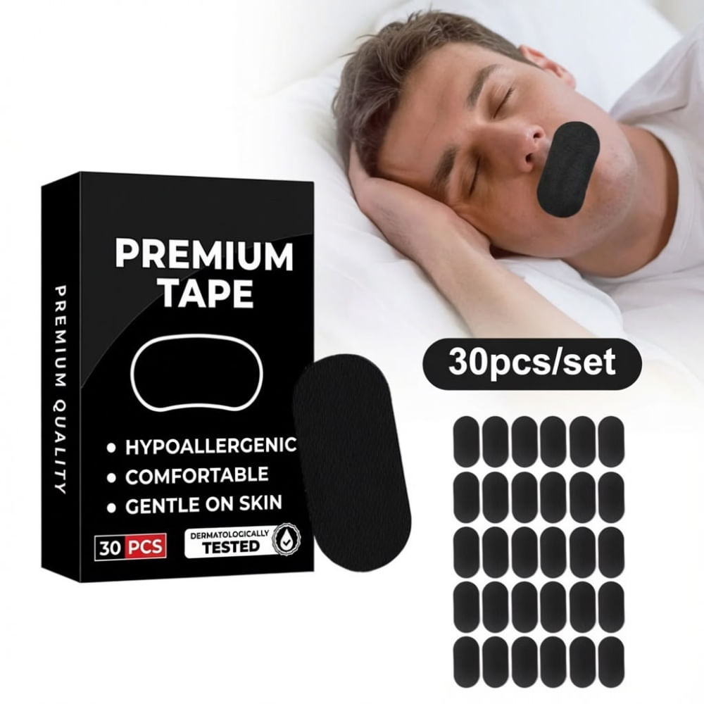 Cinta Parche Bucal Para Dormir Cinta Elástica Antironquidos