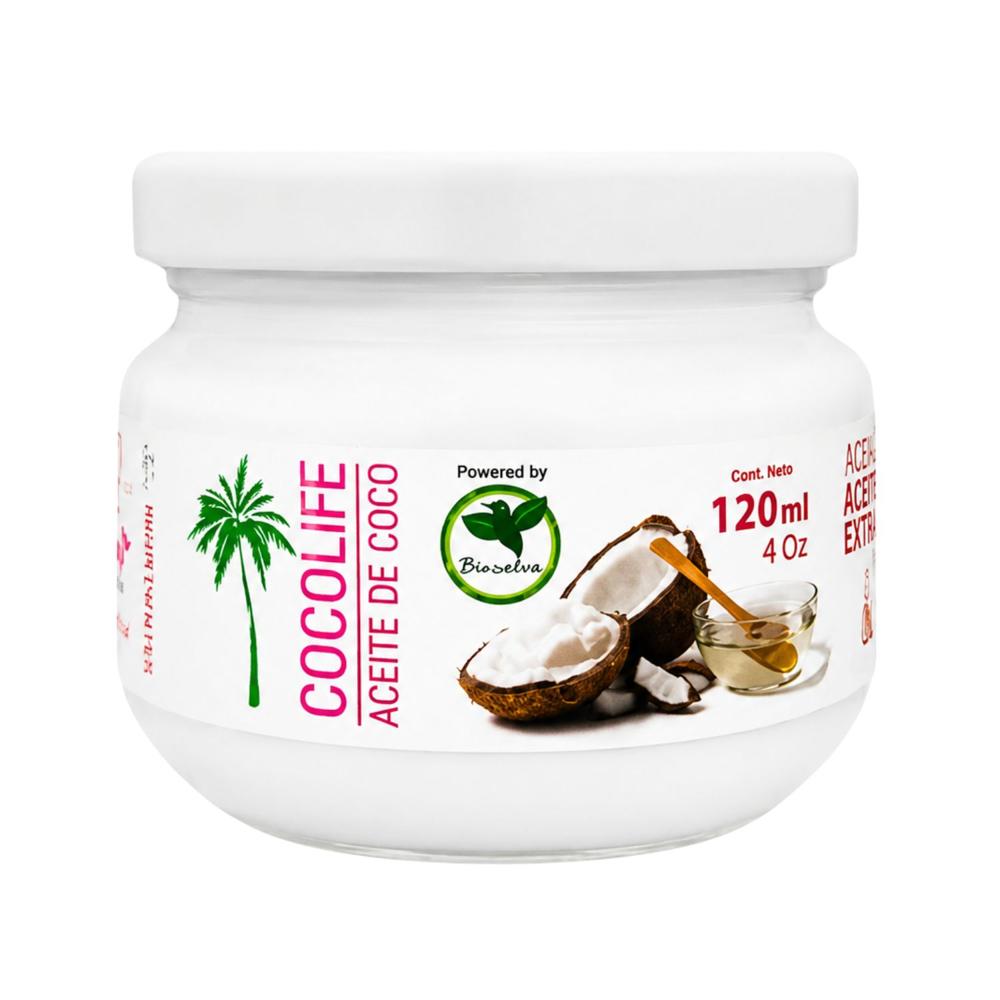 Aceite De Coco Extra Virgen 120 ml - Bioselva