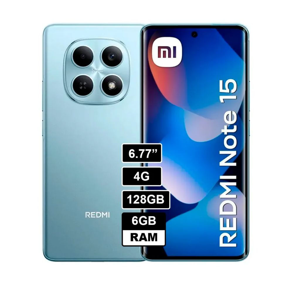 Celular Xiaomi Redmi Note 15 128GB Azul